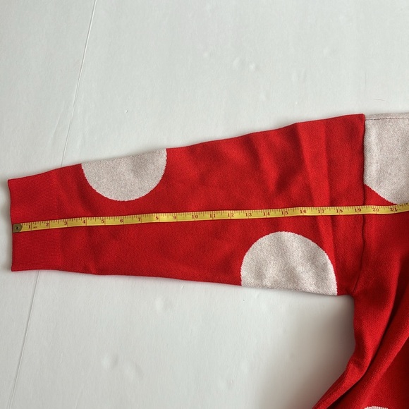 Disney Minnie Mouse Red and White Polka Dots Character Pullover Knit Sweater 2X - Picture 8 of 9